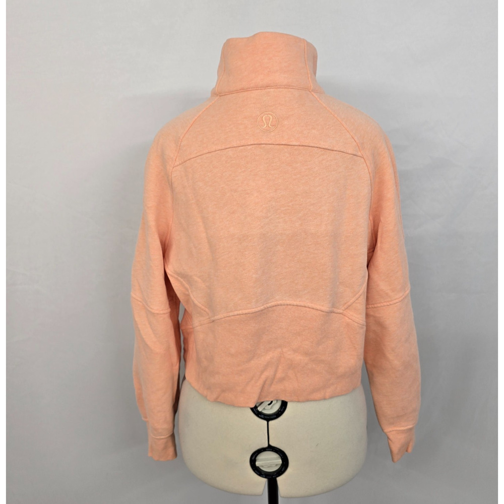Lululemon Scuba Oversized Funnel Neck Half Zip Women's M / L Rock Melon - Picture 11 of 12